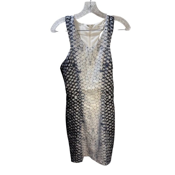 Snake Print Bodycon Midi Dress Women Size 8 By Faith In Love Polyester Blend Sle - Picture 1 of 10